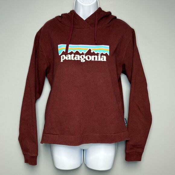 Patagonia Tops - Patagonia Reg Fit Uprisal Hoody Casual Gorpcore Burgundy Maroon Womens Sz S